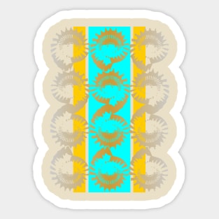 Ammonites print Sticker